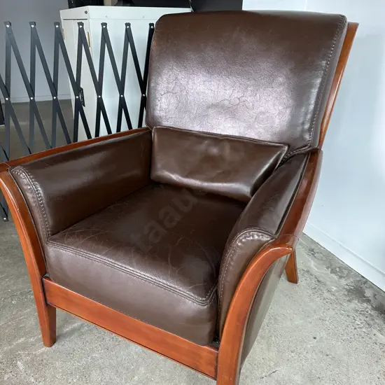 Italian leather chair