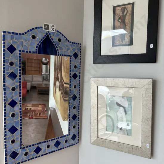 2 pictures and mirror