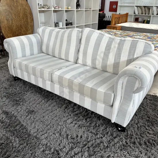 Large rolled arm sofa ex Harvey Norman