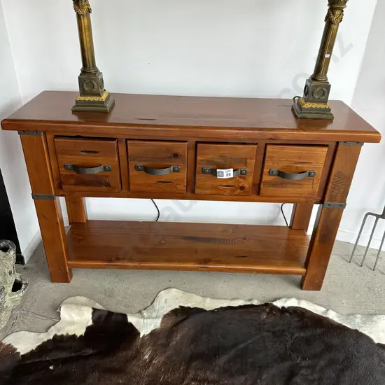 Solid Pine hall table