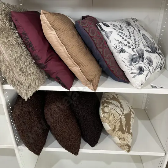 9 darker colour cushions