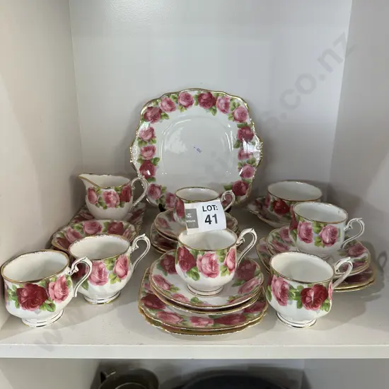 "Old English Rose" 6place setting