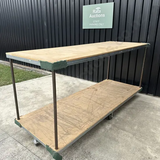 Large rolling shelf as is