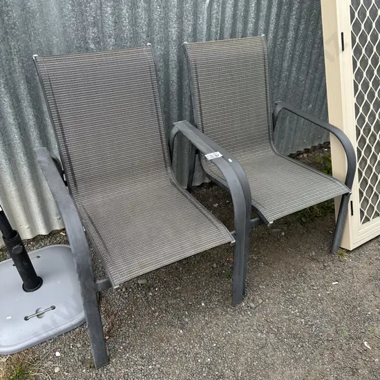 Pr outdoor chairs