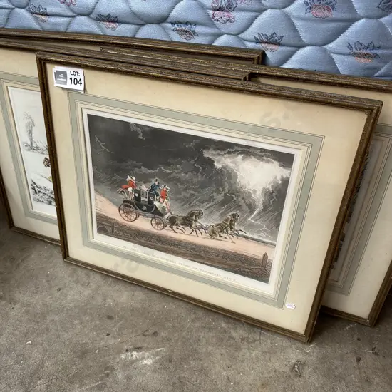 Set of coaching engravings