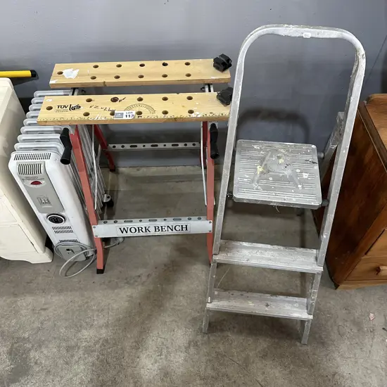 Workmate, step, heater
