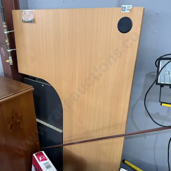 Very tidy flat packed corner desk