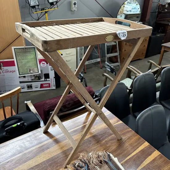 Wooden tray and stand