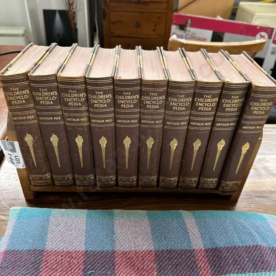 Leather bound childrens encyclopedia 1st ed.
