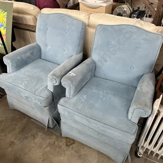 Pr lounge rocker chairs