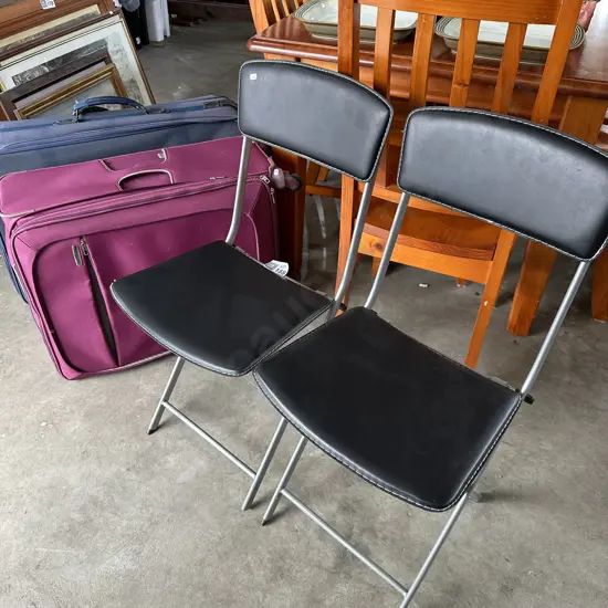 Pr chairs and suitcases - as is
