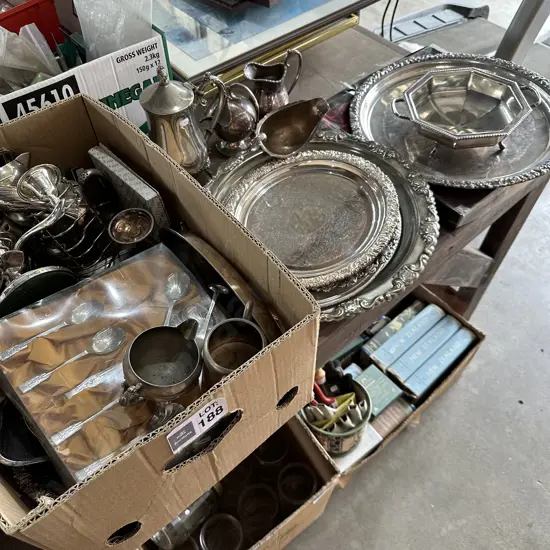 Large lot silverware