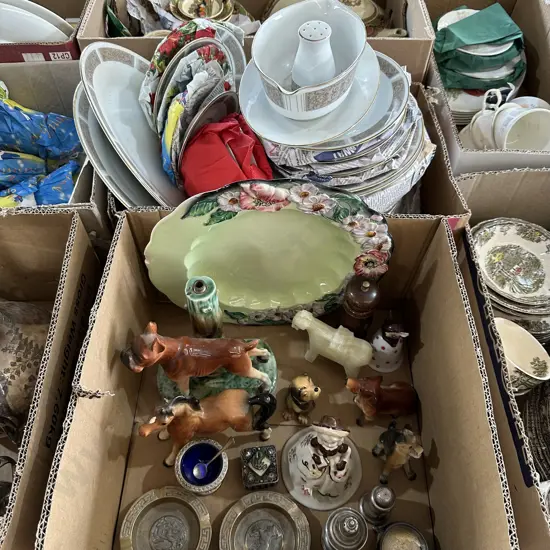 2 boxes collectables etc