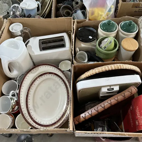 3  boxes kitchenware