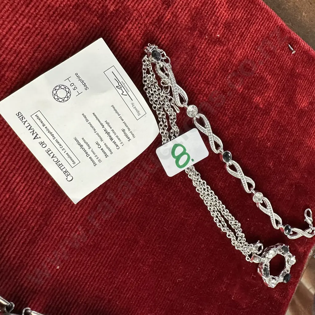 Sapphire neckless and brooch Image 1++