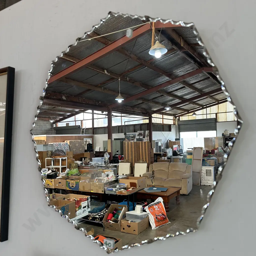 scollop edge vintage mirror Image 1++