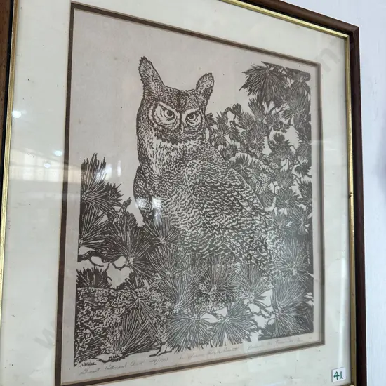 ltd ed Owl print