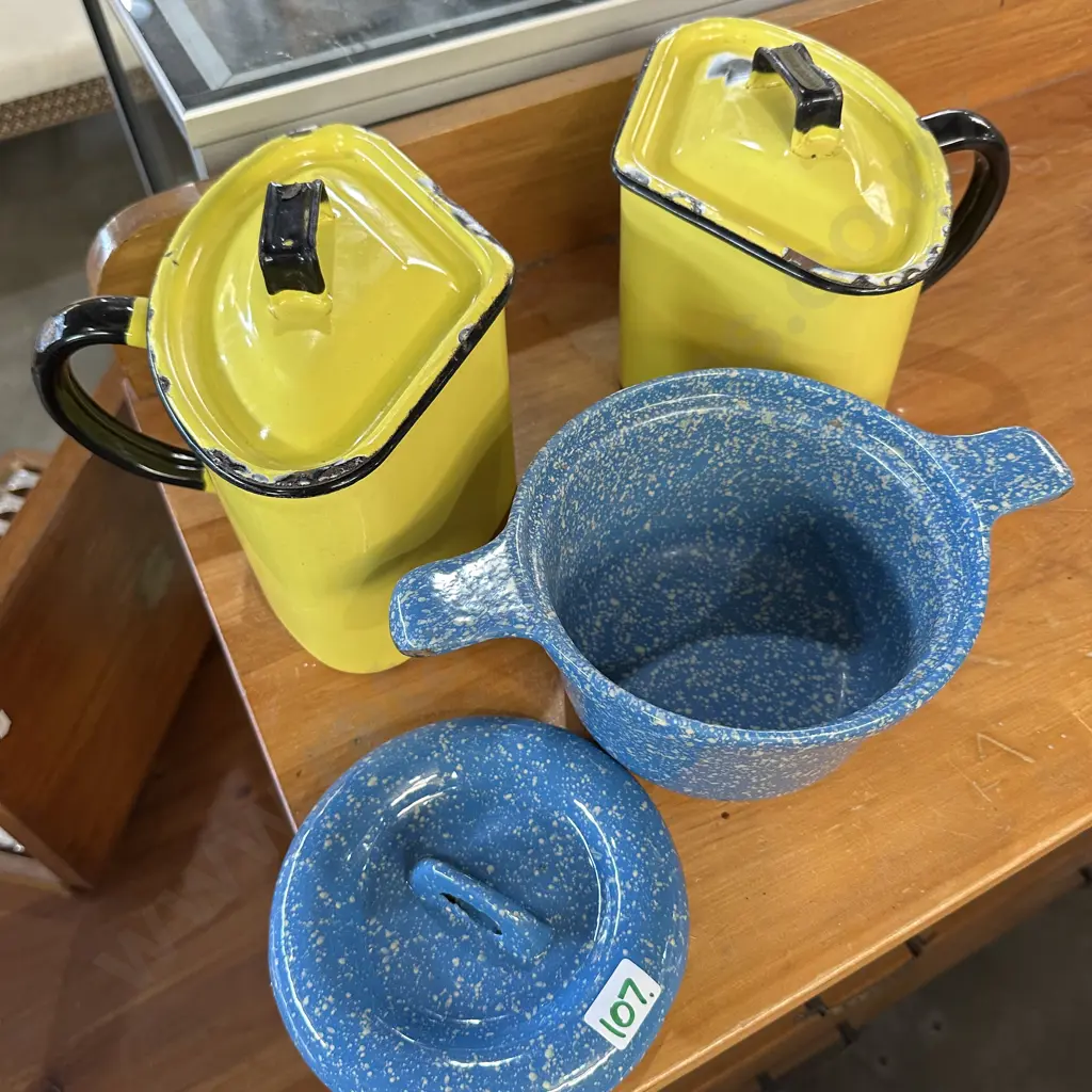 3 enameled items Image 1++