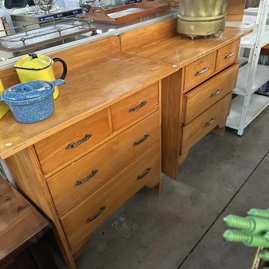 2 Rimu chest drawers