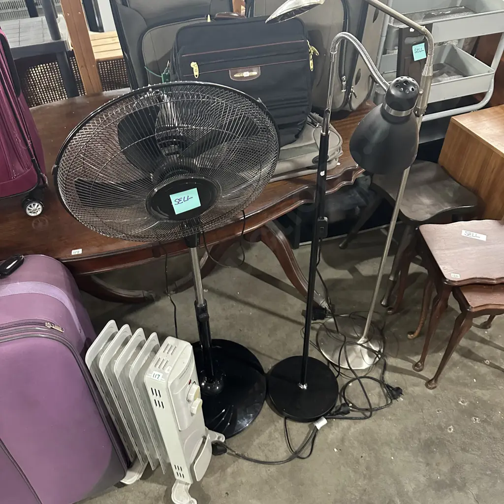 fan, heater and 2 lamps Image 1++