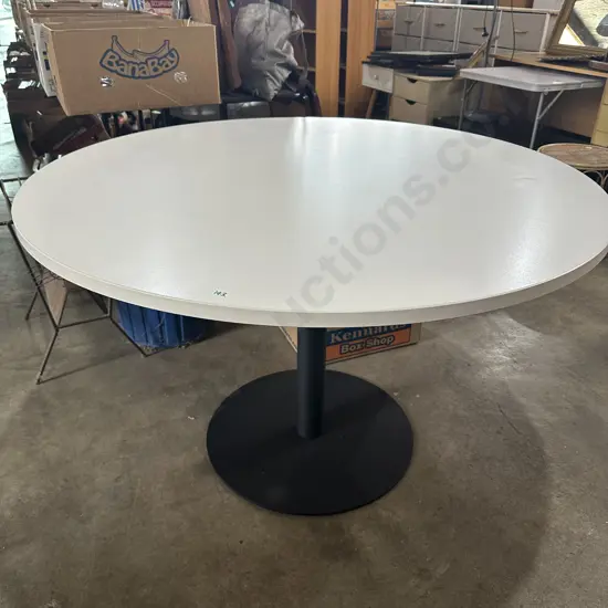 round pedestal office table