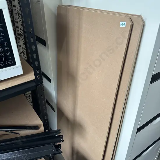 disassembled shelving unit