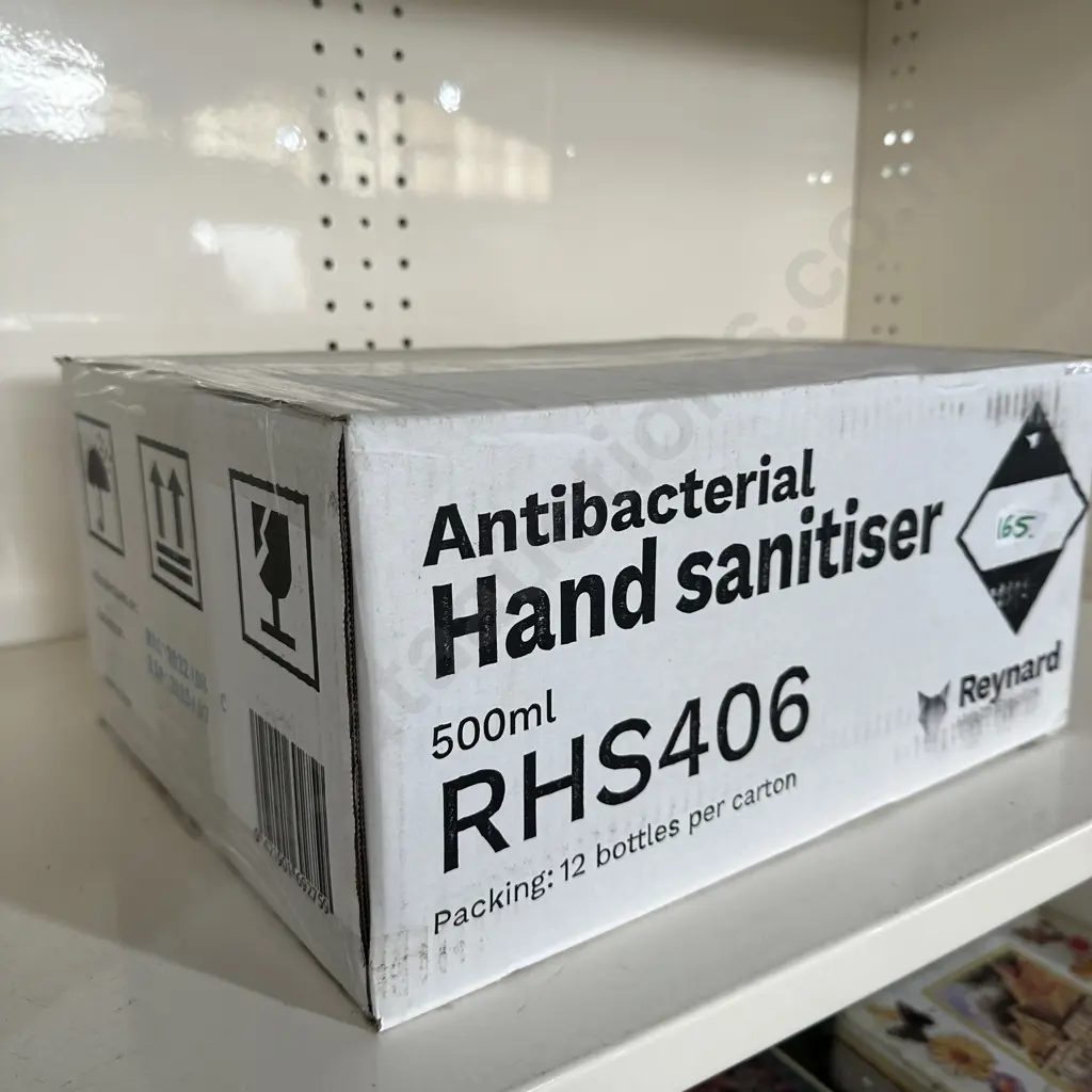 box of hand sanitizer, recently expired Image 1++