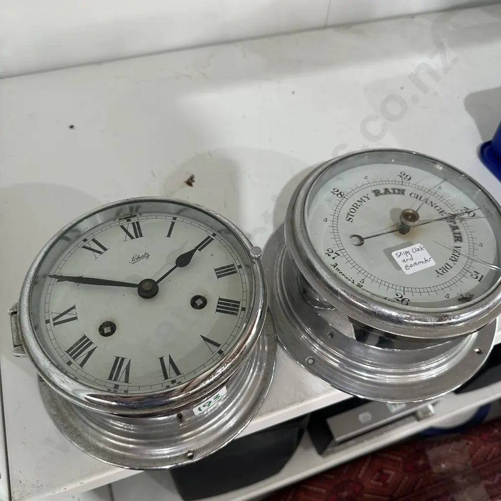 ships clock and barometer Image 1++