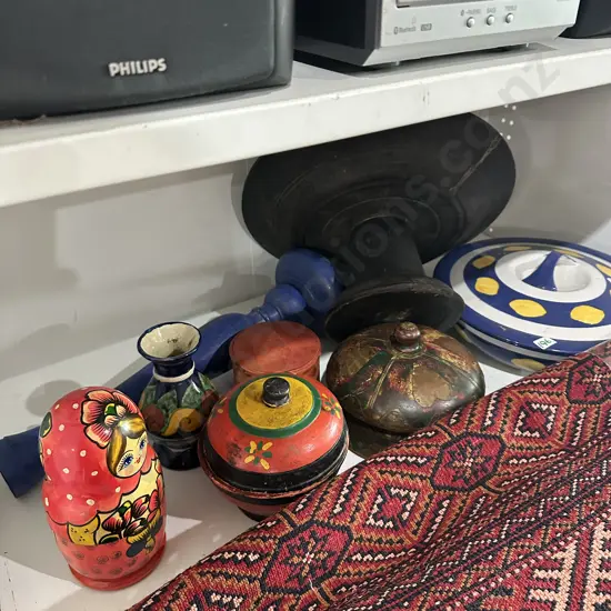 decorative items inc Russian dolls