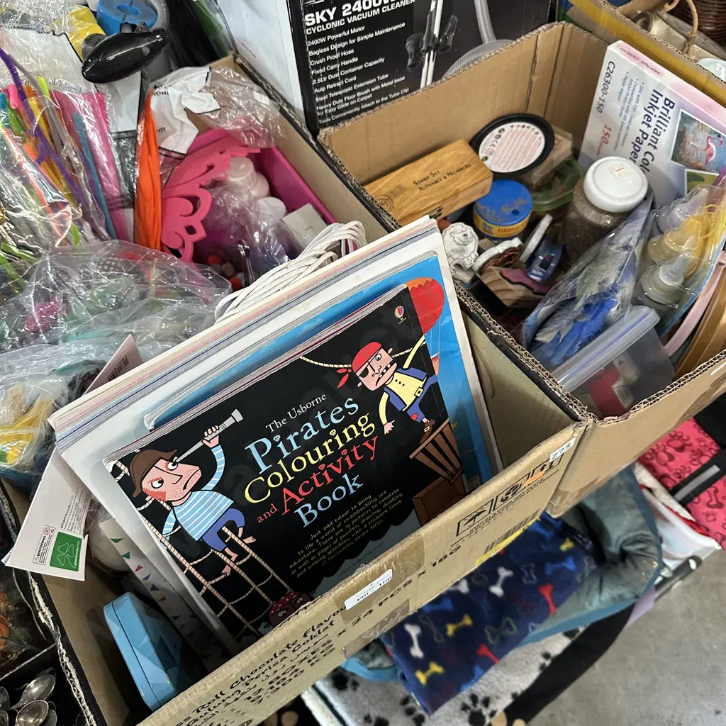 Two boxes craft items. Image 1++