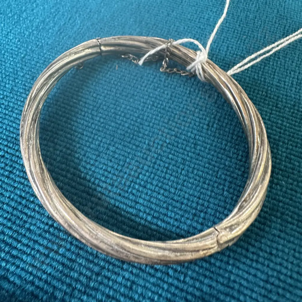 Antique twisted Sterling silver braclet 15.5g Image 1++
