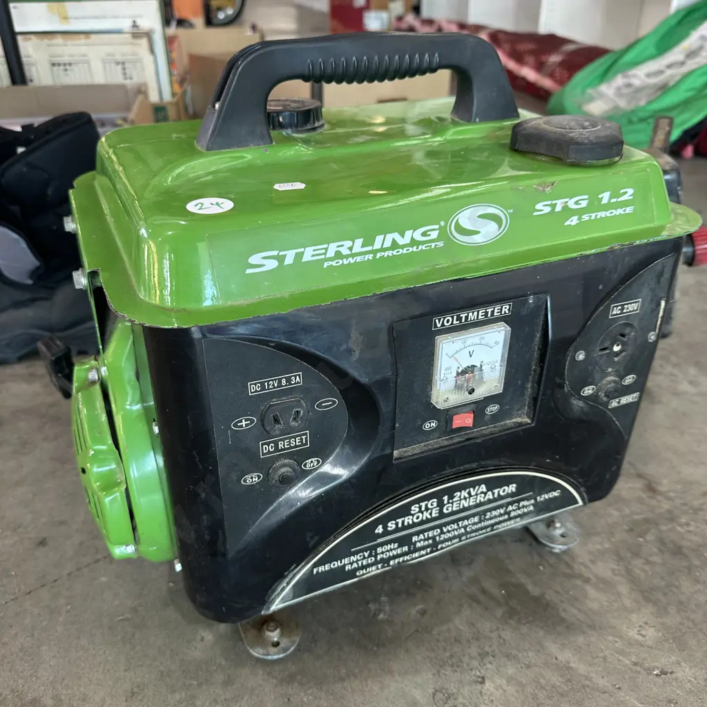 Sterling 4 stroke generator 1.2 KVA - working Image 1++
