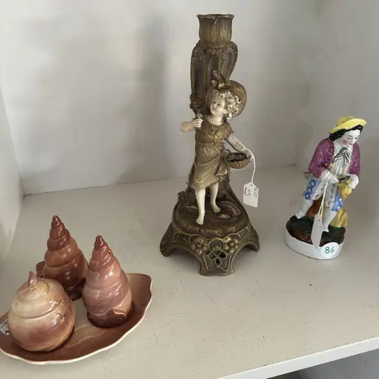 3 collectables inc Carltonware seashell cruit set