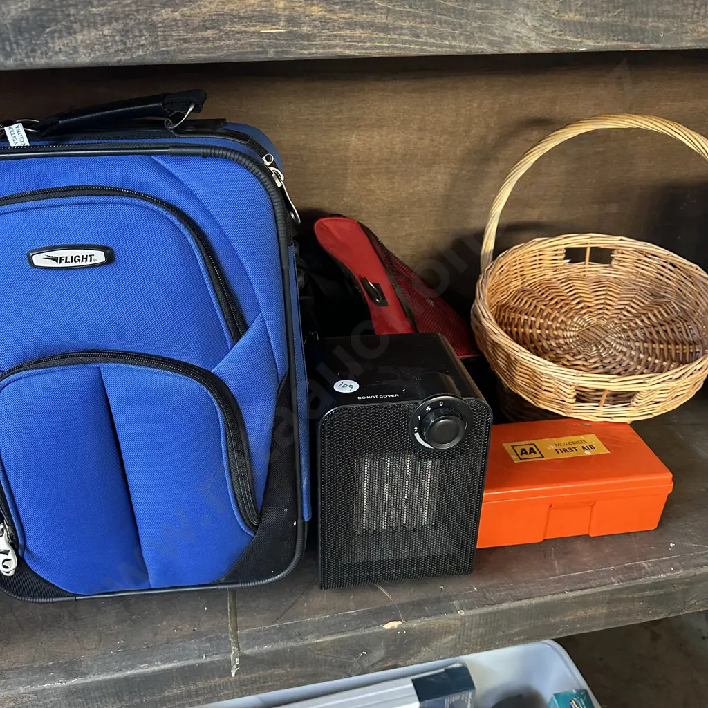 travel case, heater, basket, first aid kit, bag Image 1++