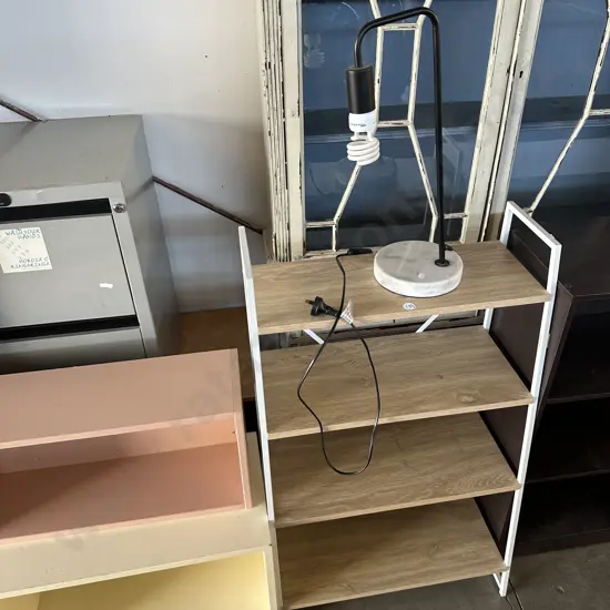 lamp and shelf
