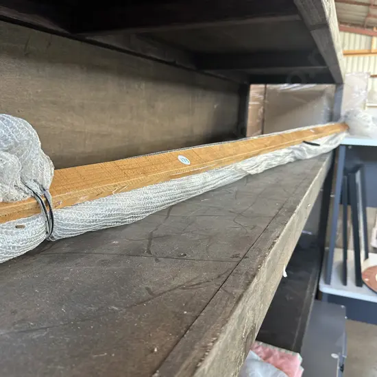 wood and netting vege garden cover