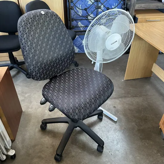 office chair and fan