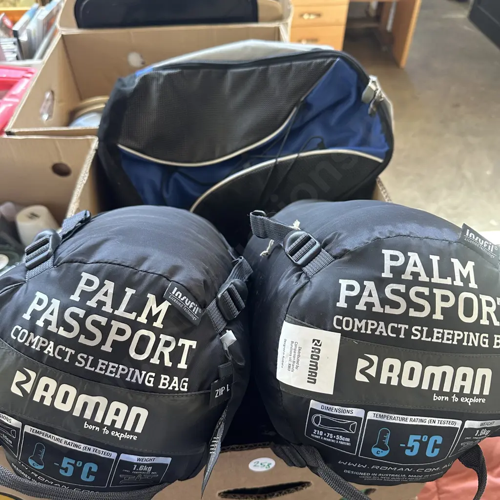 Pr sleeping bags plus travel bags Image 1++
