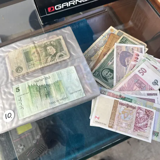 bank note collection, world