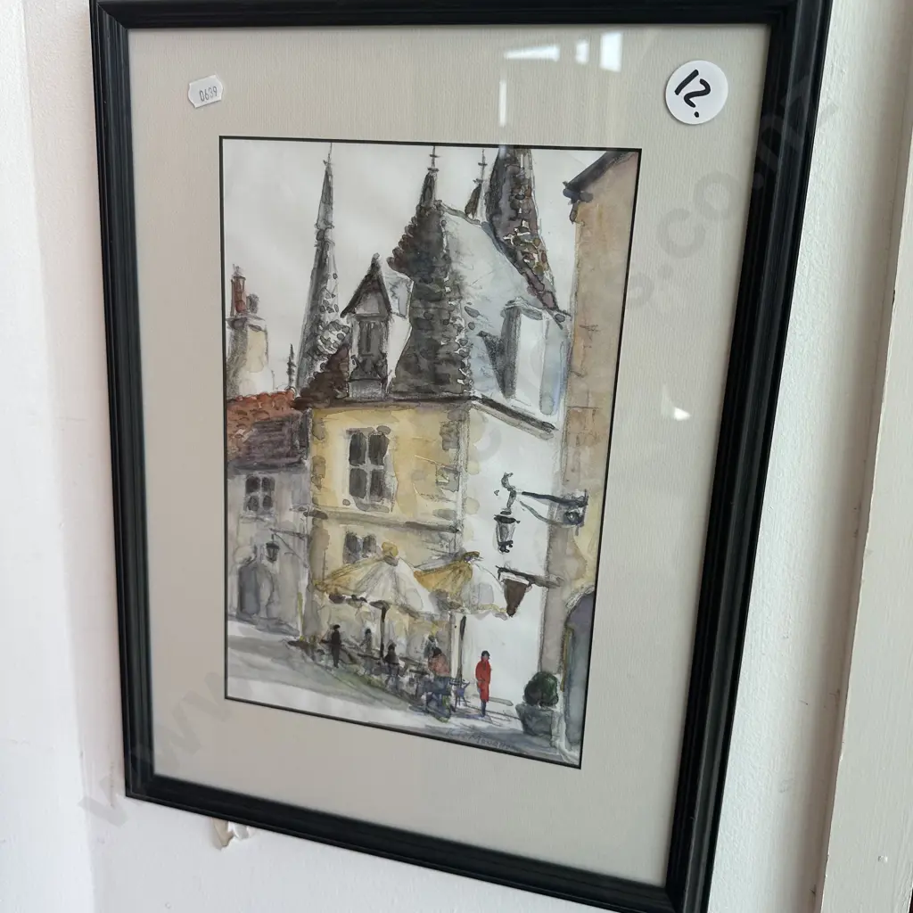 R.T. Moorhead "Beaune, France" 2005  Watercolour Image 1++
