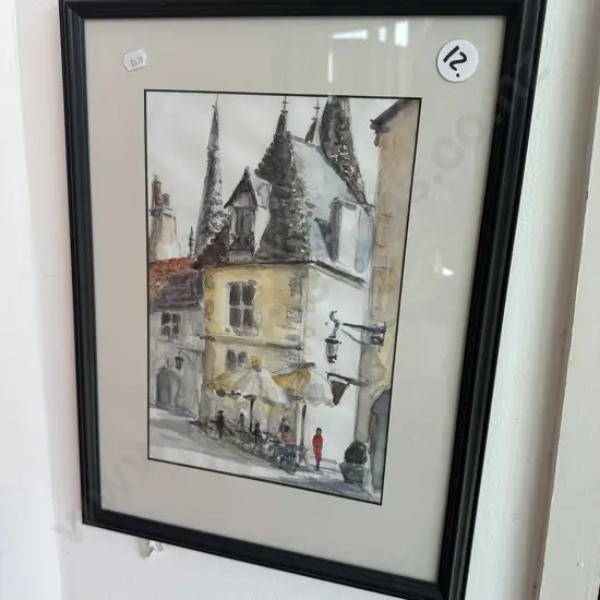 R.T. Moorhead "Beaune, France" 2005  Watercolour