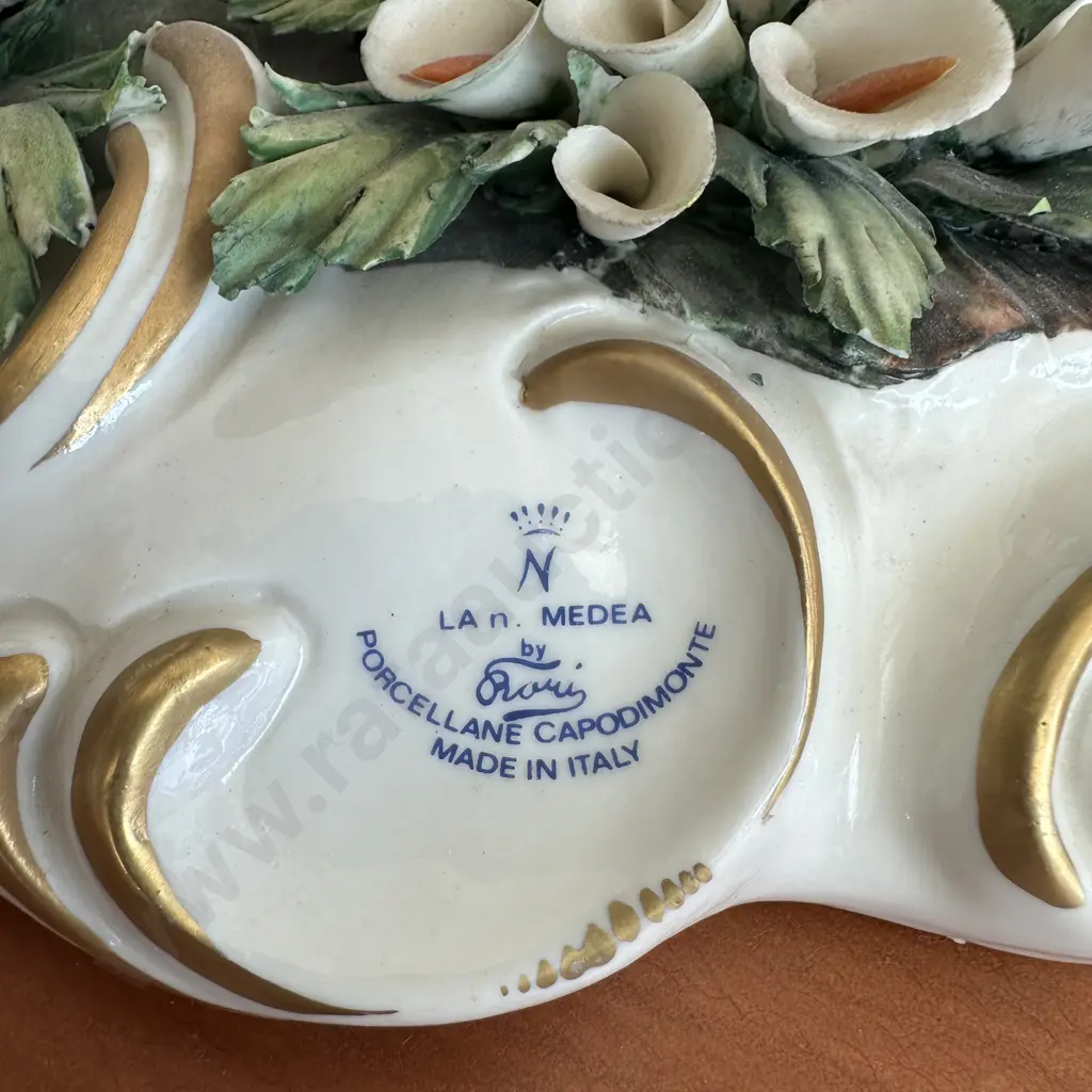 large Italian Capodomonti "Old couple & Carriage" figurine 53cm Image 1++