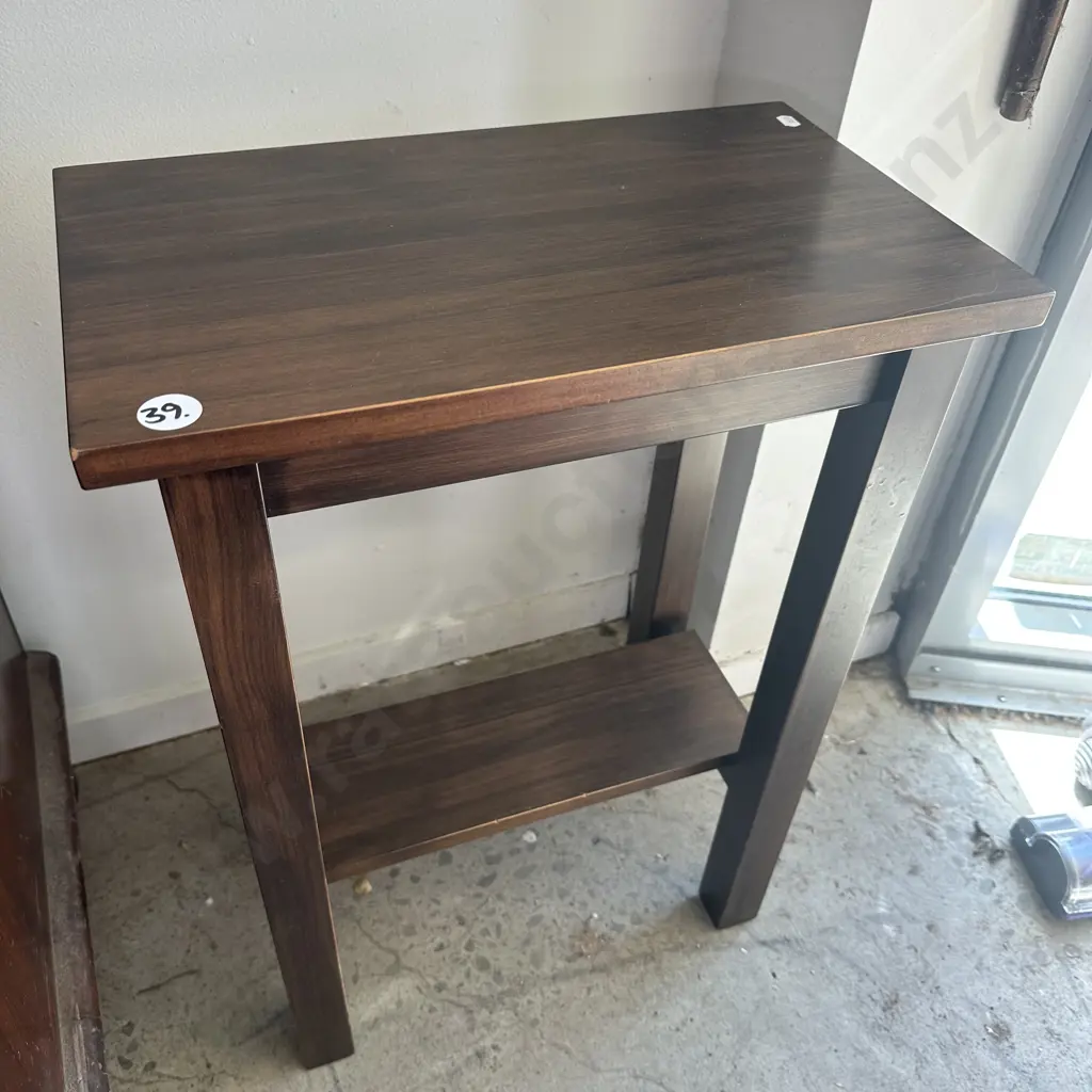 native wood side table Image 1++