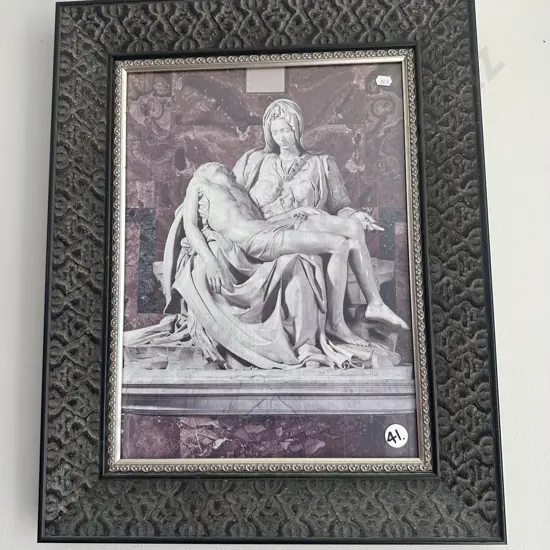 heavy framed picture