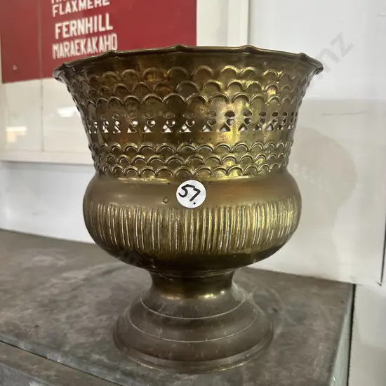 Brass planter