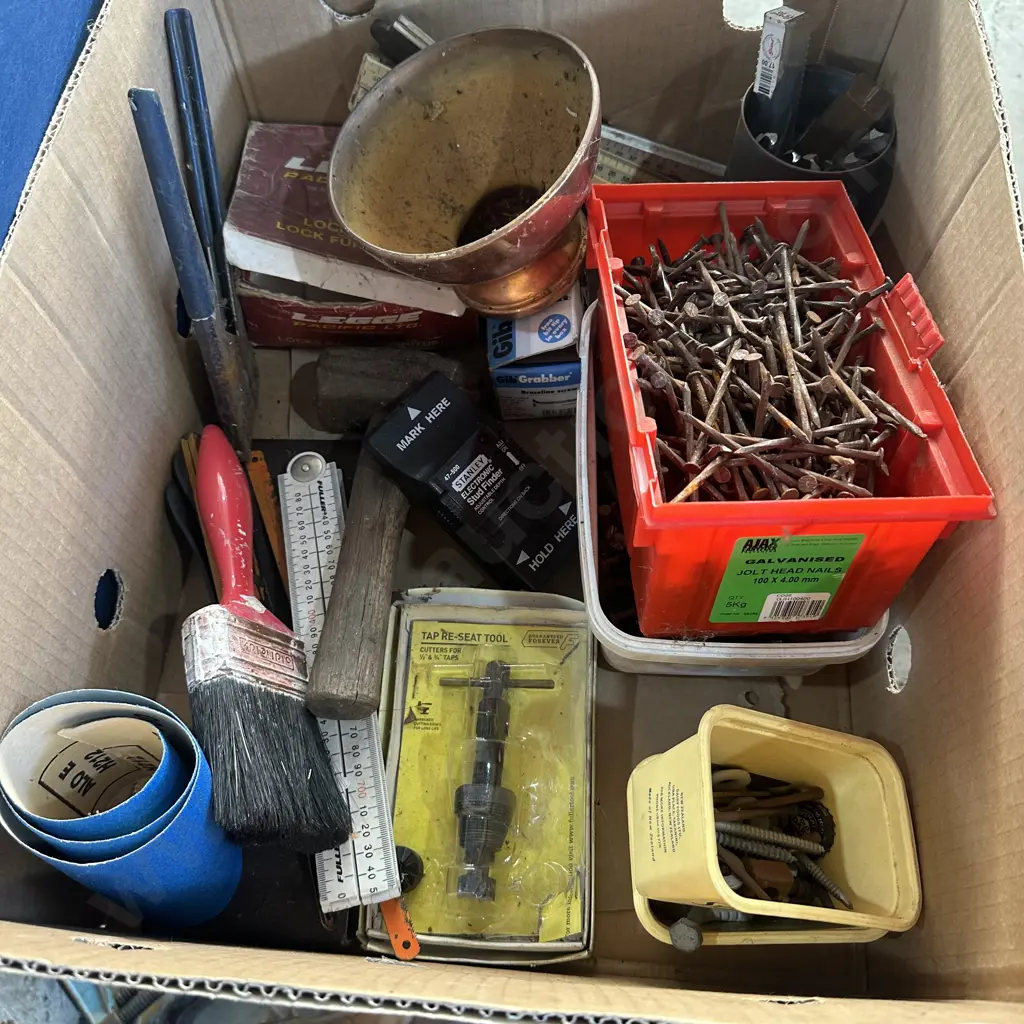 nails, drill bits, stud finder, tap re-seat etc Image 1++