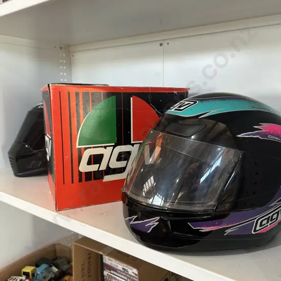 2 motobike helmets