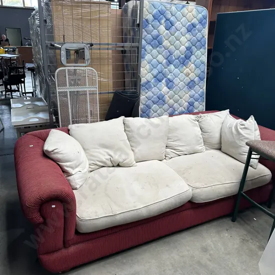 rolled arm sofa, single bed etc