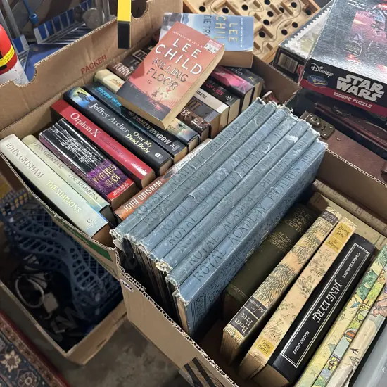 Two boxes of good books.