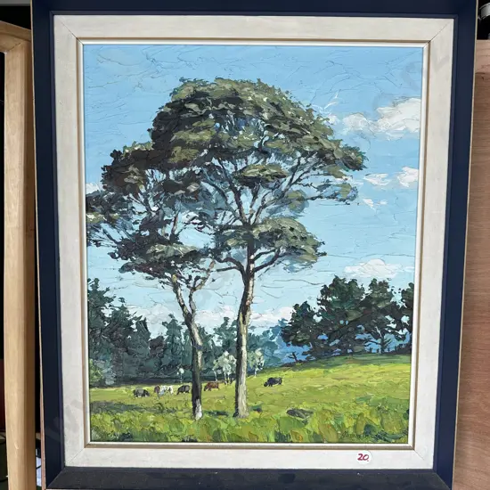 Norman Wooding painting "Albany Countryside"